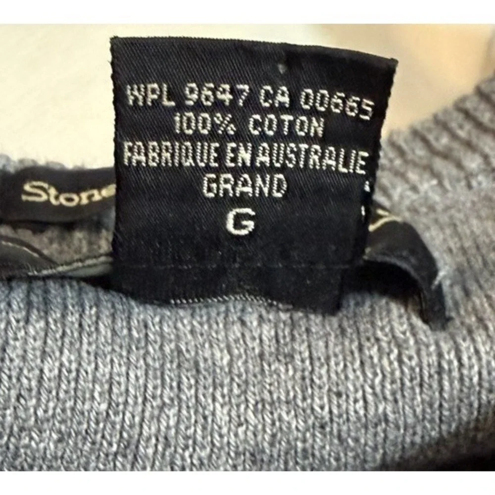 Eddie Bauer Men's Grey Ribbed Knit Cotton Pullover Crewneck Tall Large - Picture 14 of 14